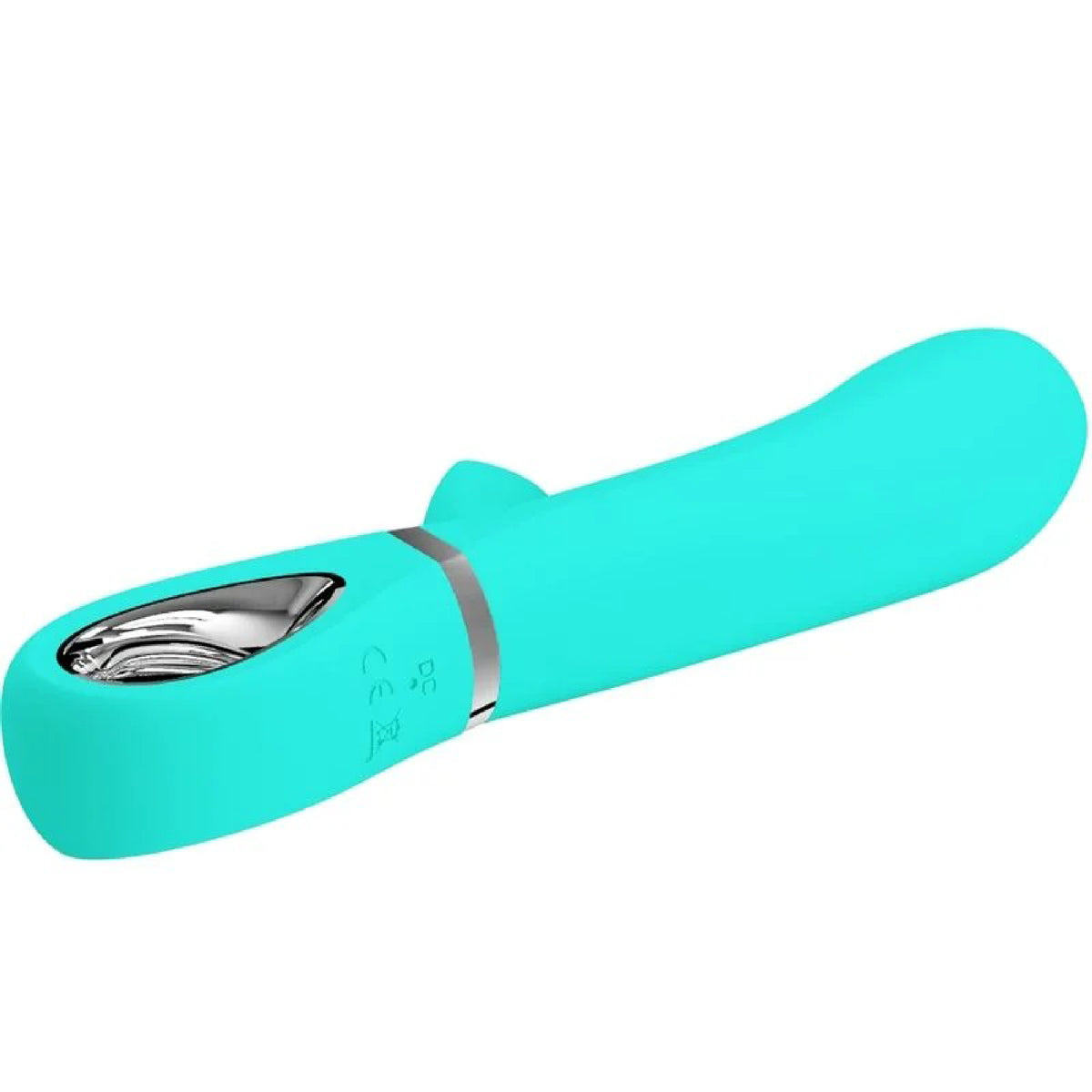 Thomas Super Soft Silicone Rabbit Vibrator -  Turquoise