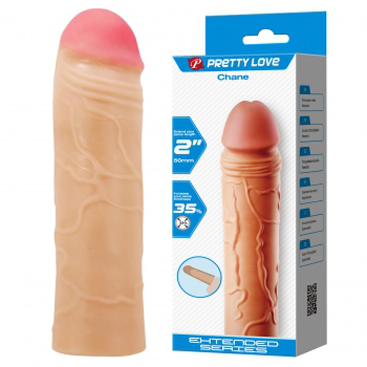 Chane Extended Penis Sleeve - Light