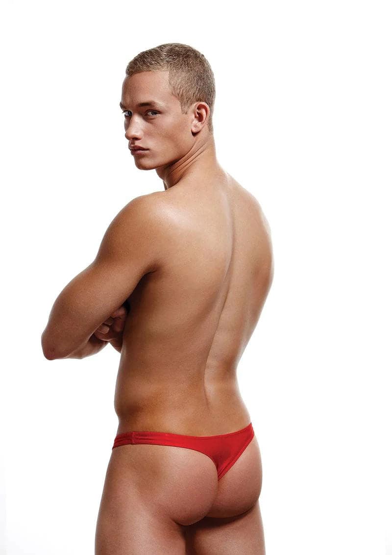 low rise thong medium large red