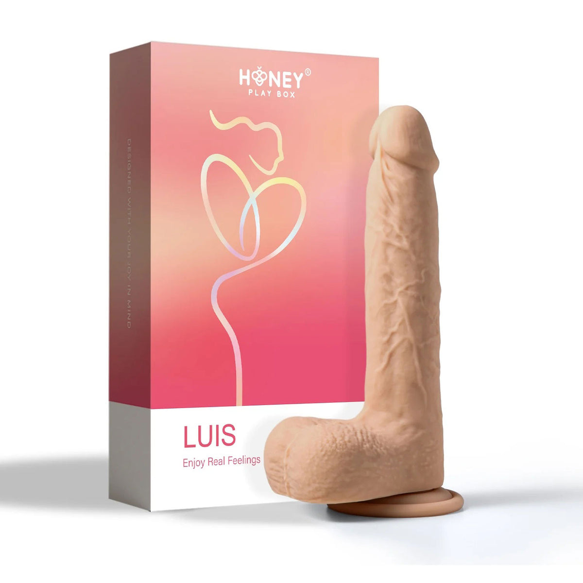 Luis-App Controlled 8.5&quot; Real Thrusting Dildo With Clit Licker