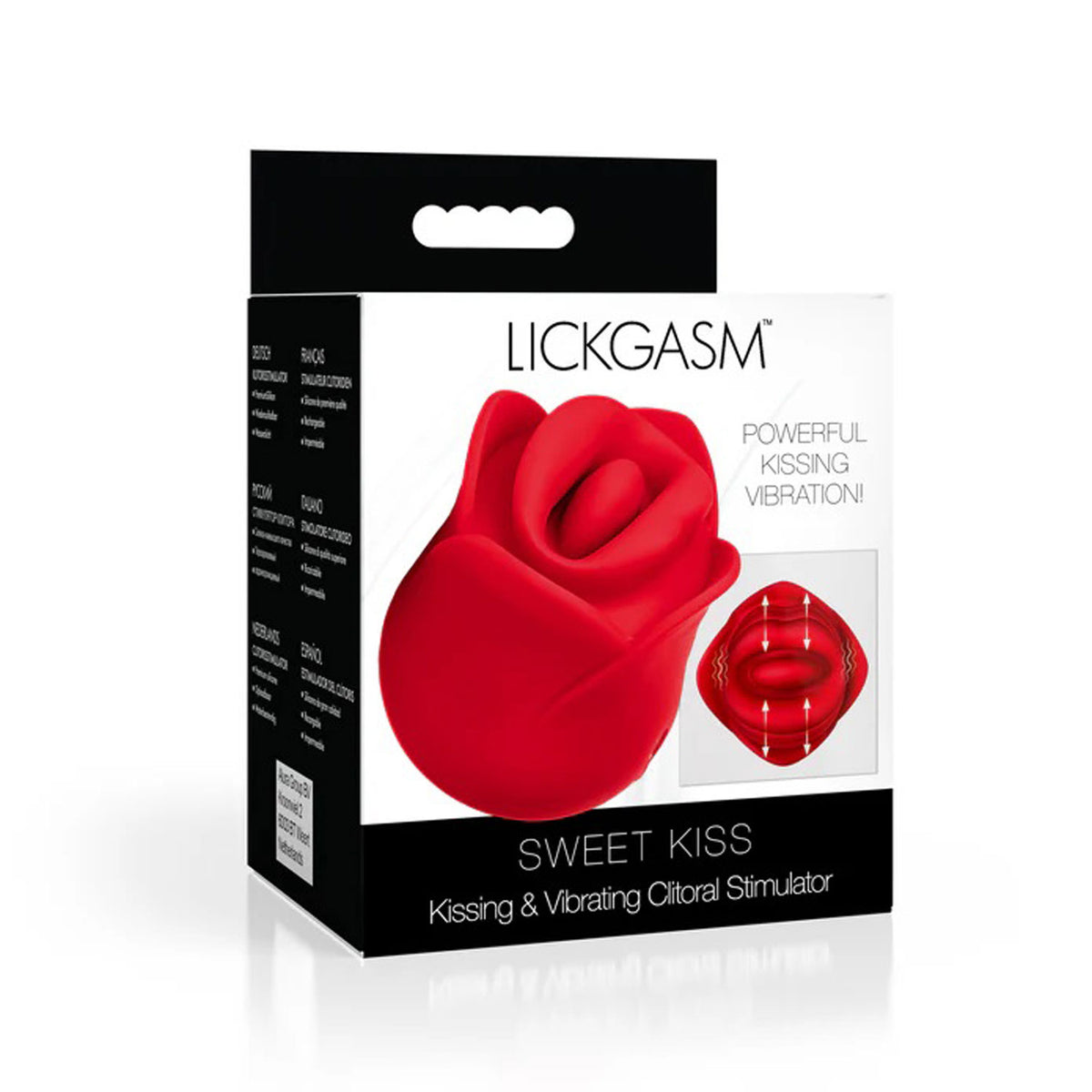 Sweet Kiss Kissing &amp; Vibrating Clitoral Stimulator - Red