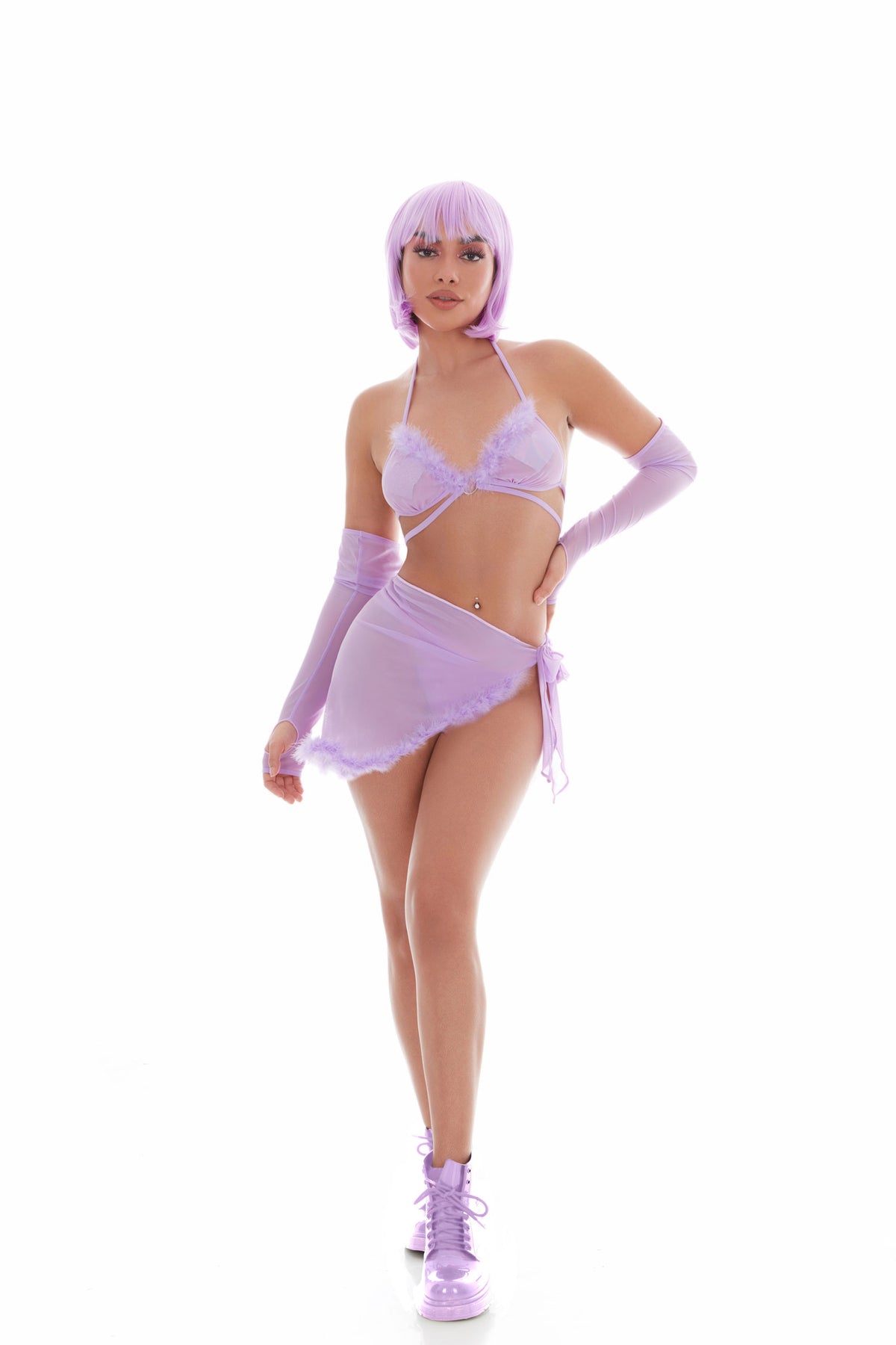 Feeling Fuzzy 5pc Set - Medium/large Lilac Default Title