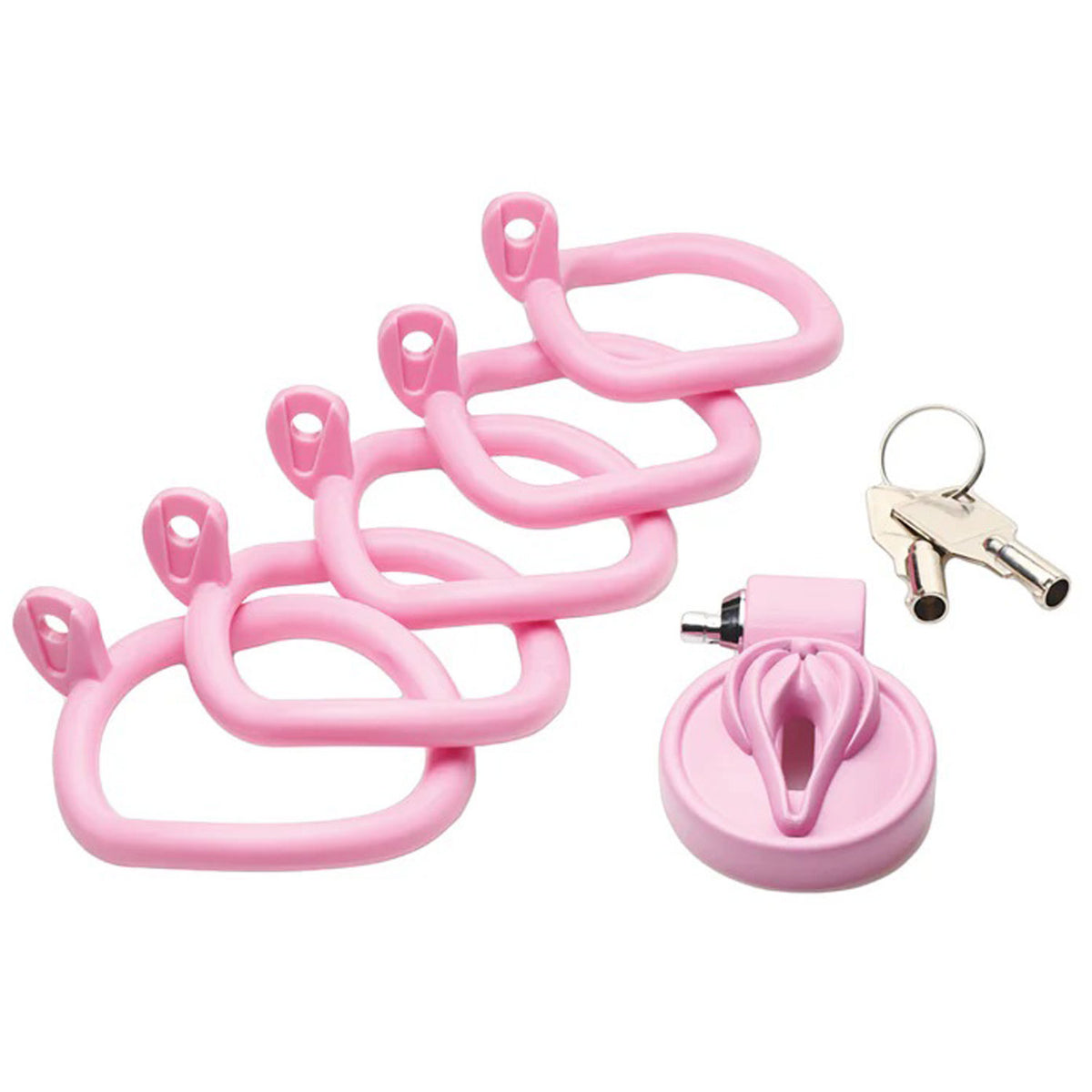 Pussification Vulva Chastity Cage - Pink