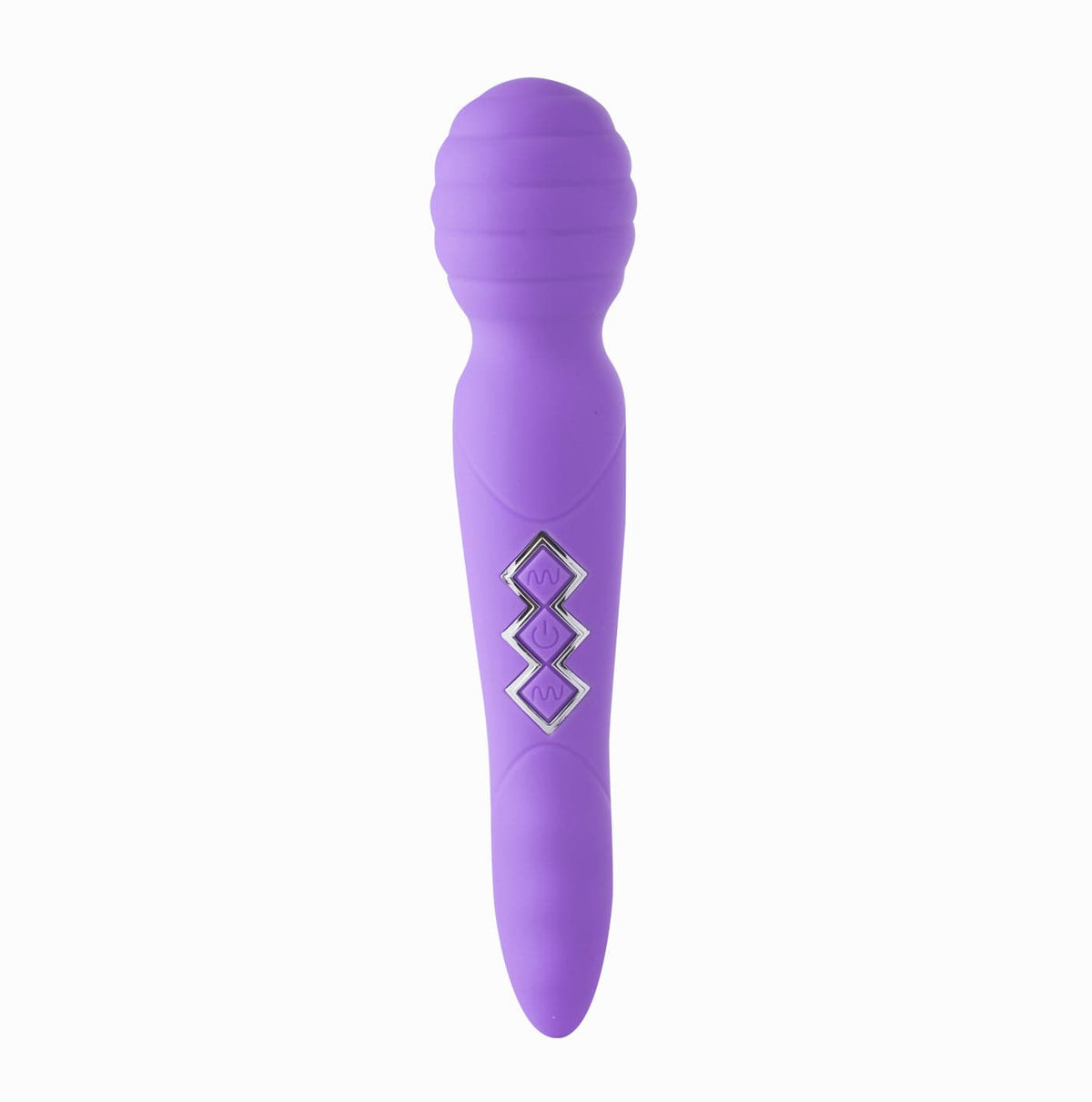 zoe twisty dual vibrating pleasure wand purple