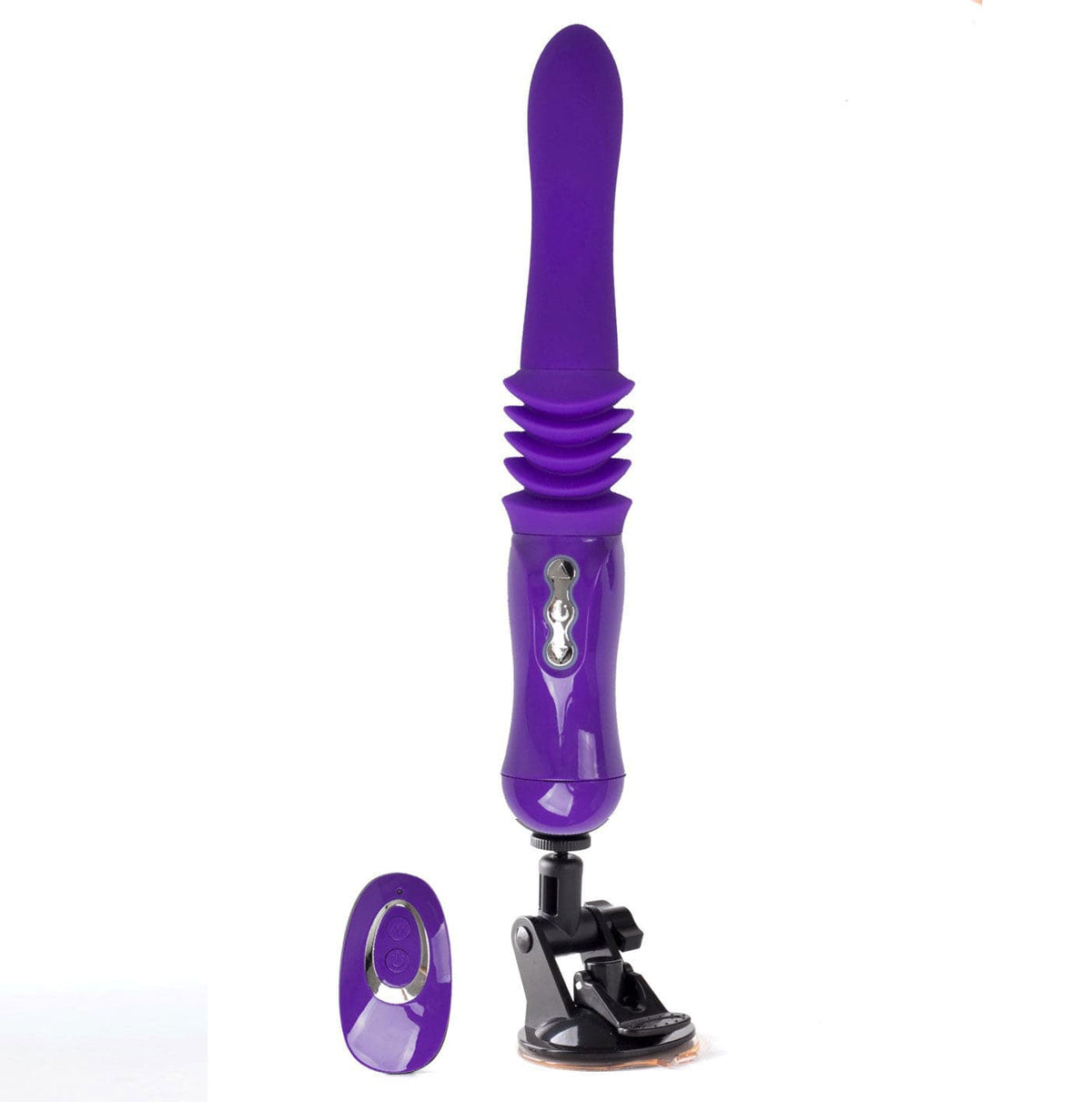 Monroe USB Rechargeable Silicone Thrusting Portable Love Machine - Purple