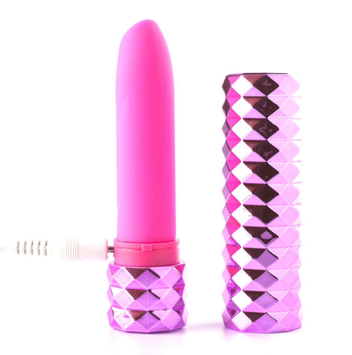 roxie crystal gem lipstick bullet vibrator pink