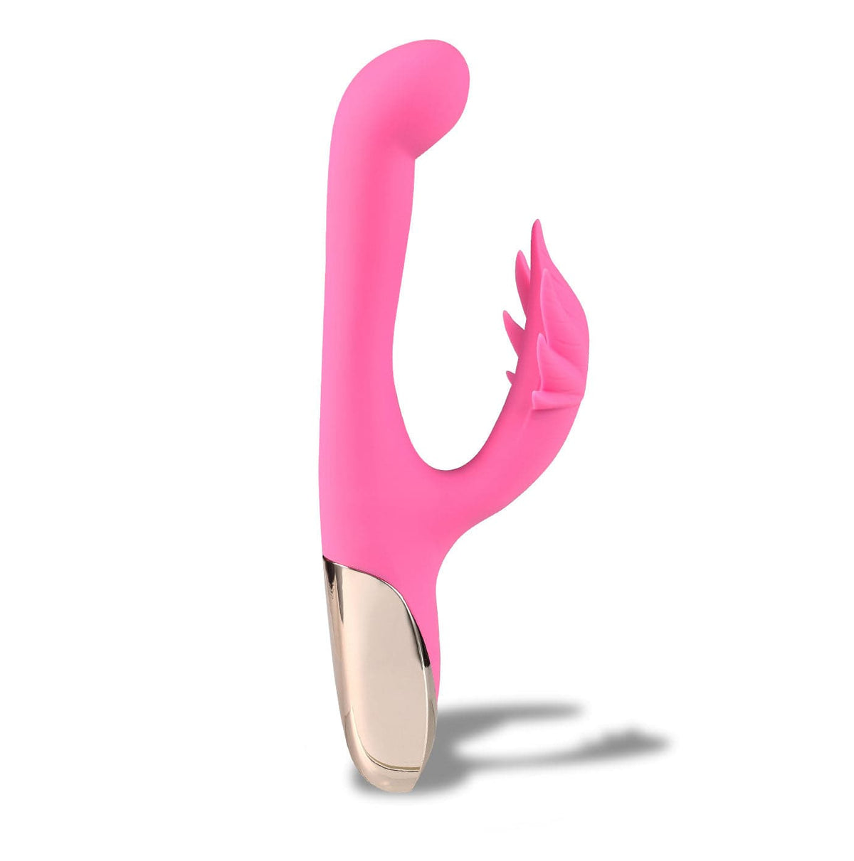 maui 420 series dual motor g spot pot leaf rechargeable vibrator pink