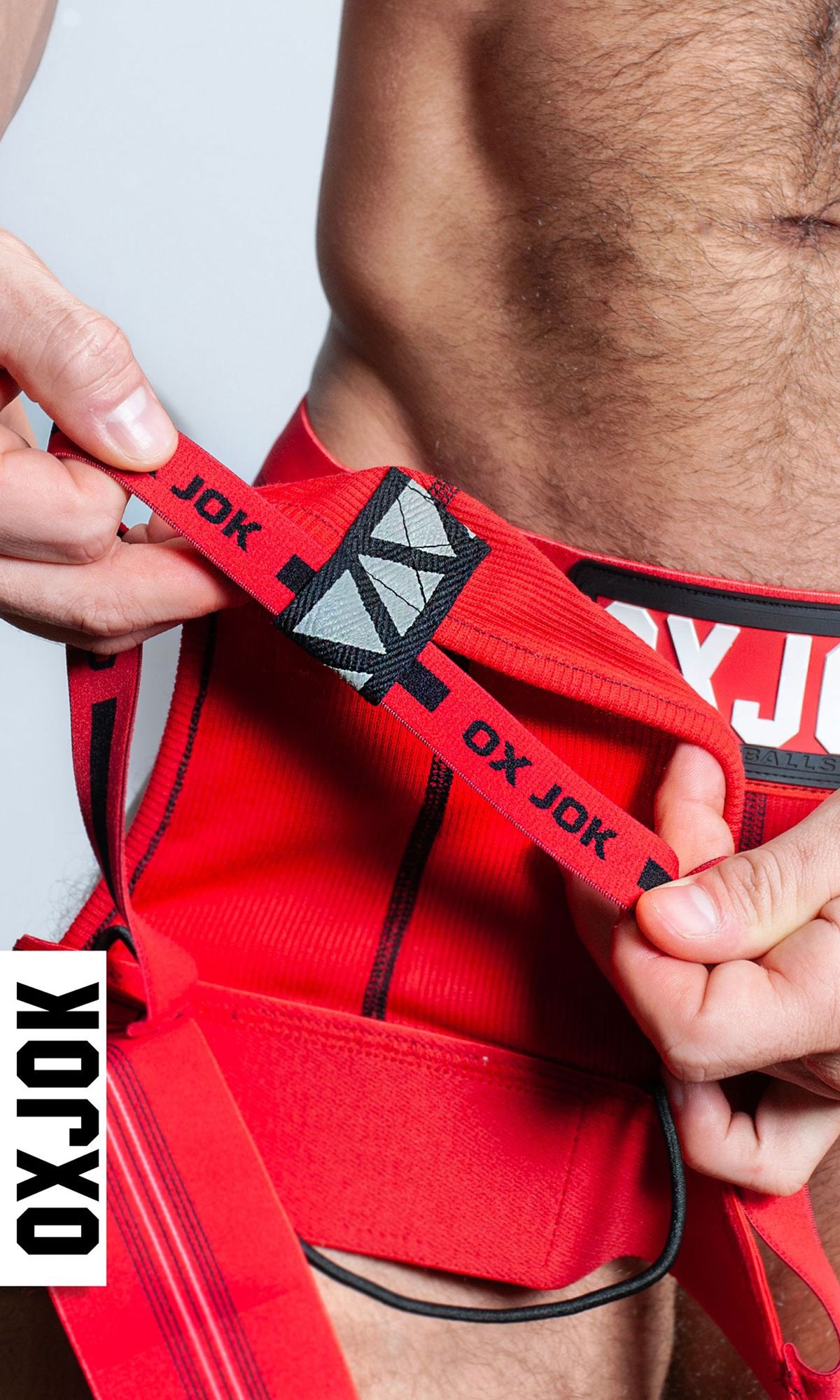 Slingjock Upthrust Slider-Strap Jock Red Hot Small