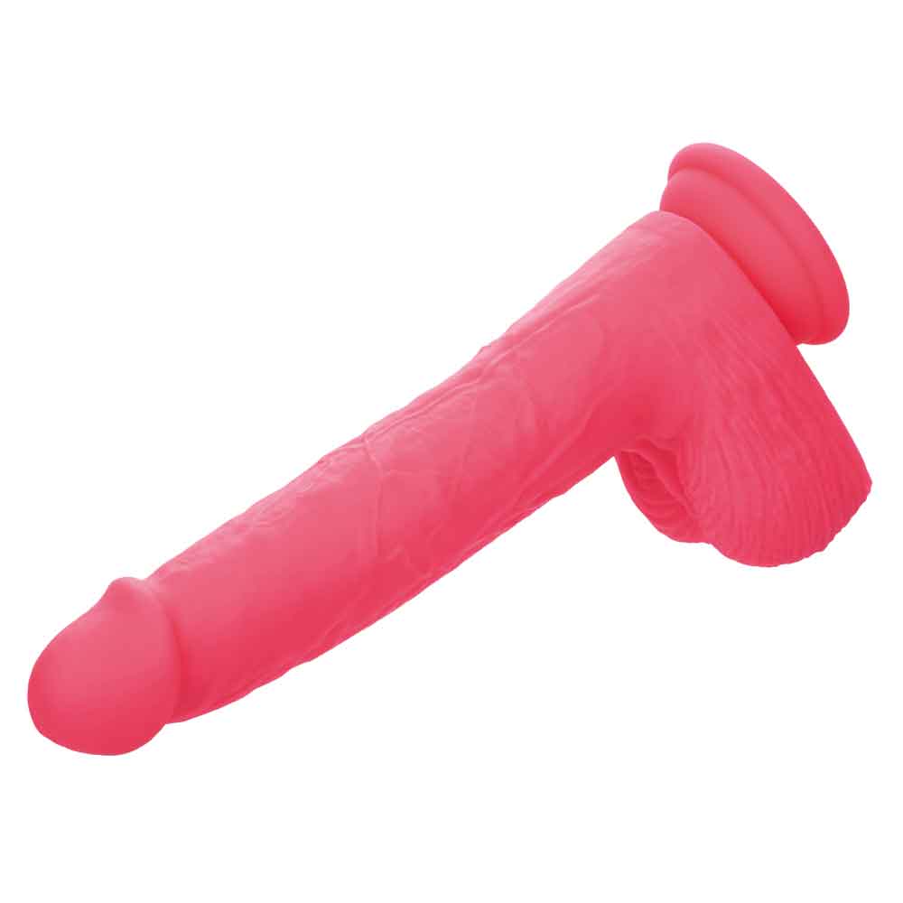 Rechargeable Rumbling and Thrusting Silicone Studs - Pink