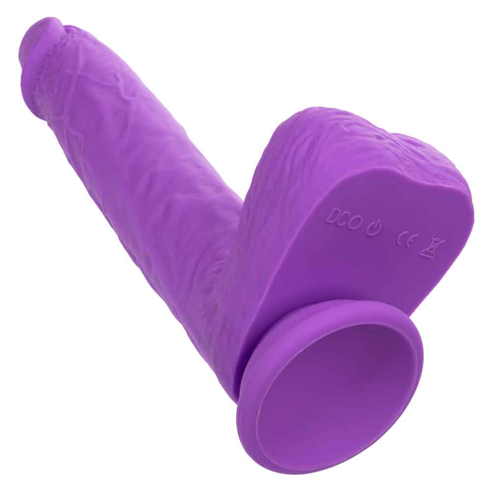 Rechargeable Gyrating and Thrusting Silicone Studs - Purple