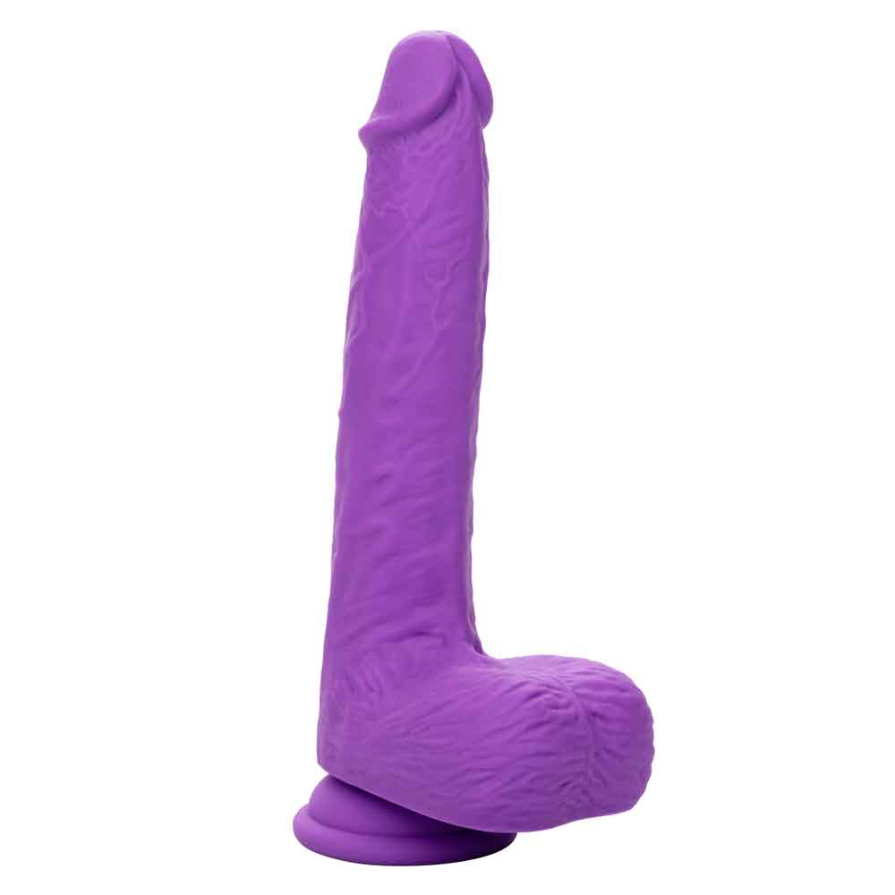 Rechargeable Gyrating and Thrusting Silicone Studs - Purple