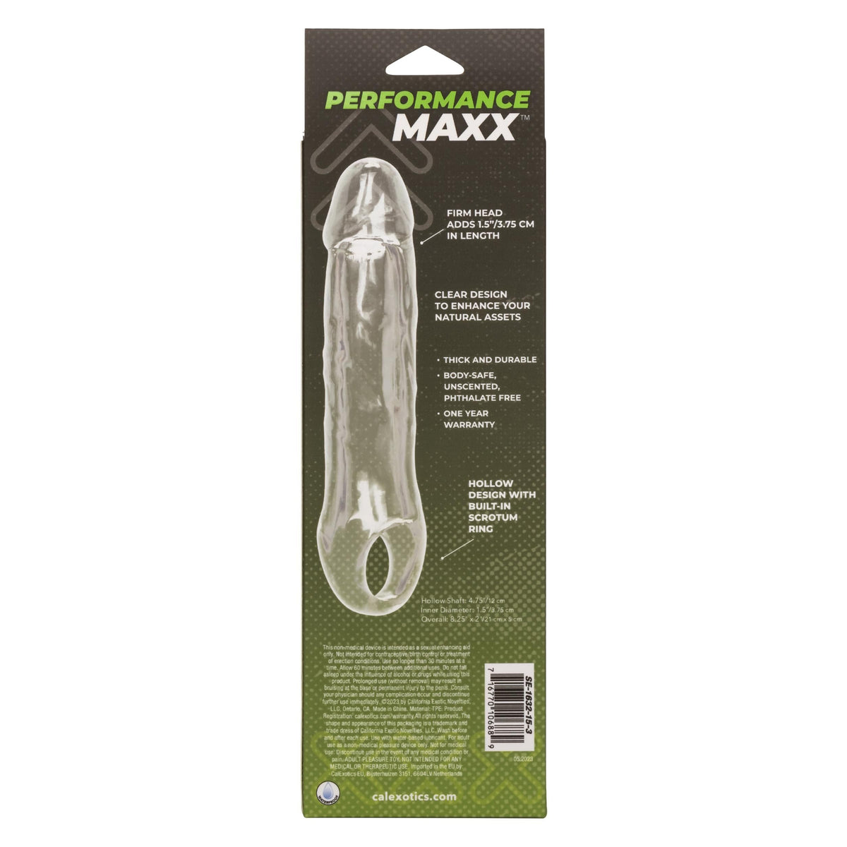 performance maxx clear extension 6 5 inch clear