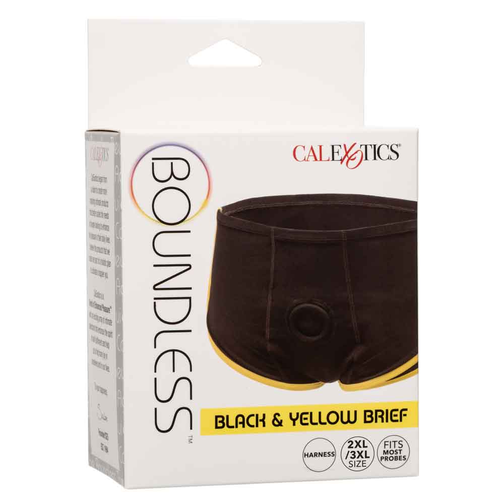 Boundless Black and Yellow Brief - 2x/3x - Black/ Yellow Default Title