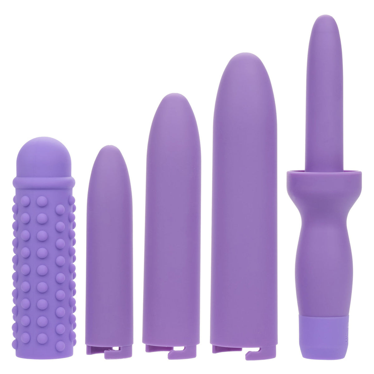 Dr. Laura Berman Rechargeable Dilators Set of 4 Locking Sizes Plus Sleeve - Purple Default Title