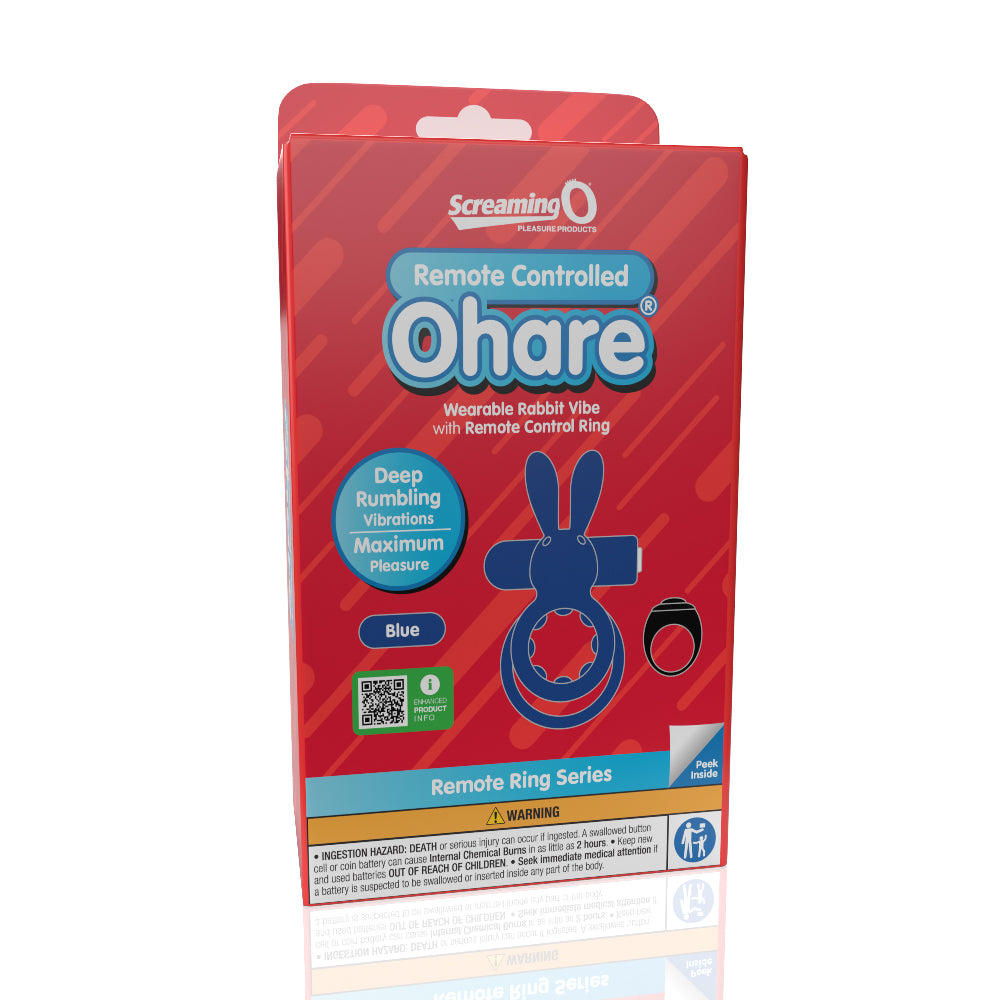 Screaming O Remote Controlled Ohare Vibrating Ring - Blue Default Title