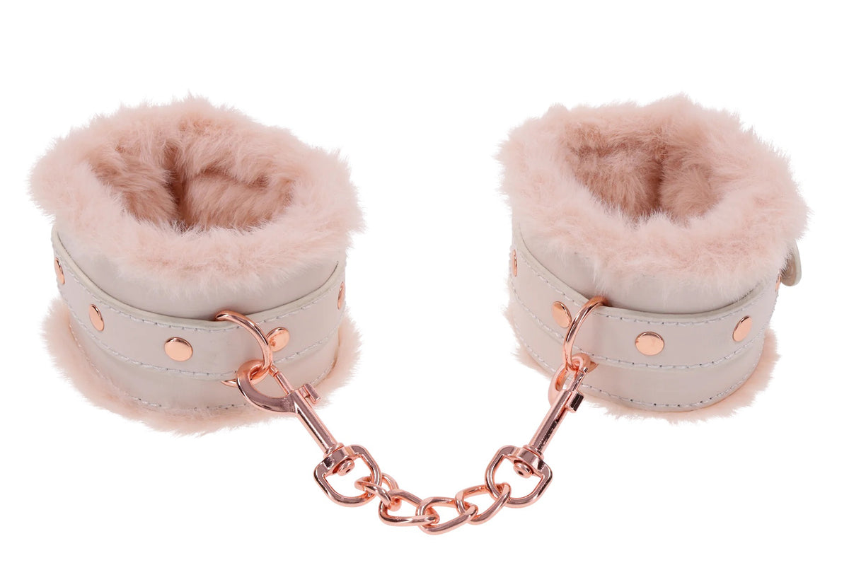 Peaches ‘N Creame Fur Handcuffs - Pink