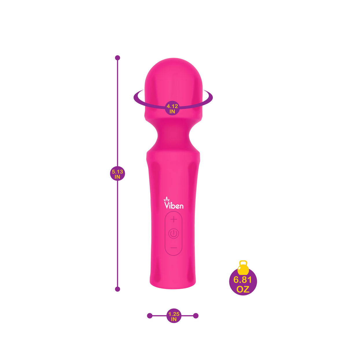 Presale Only - Mighty Muse - Hot Pink - Powerful Personal Wand - Massager