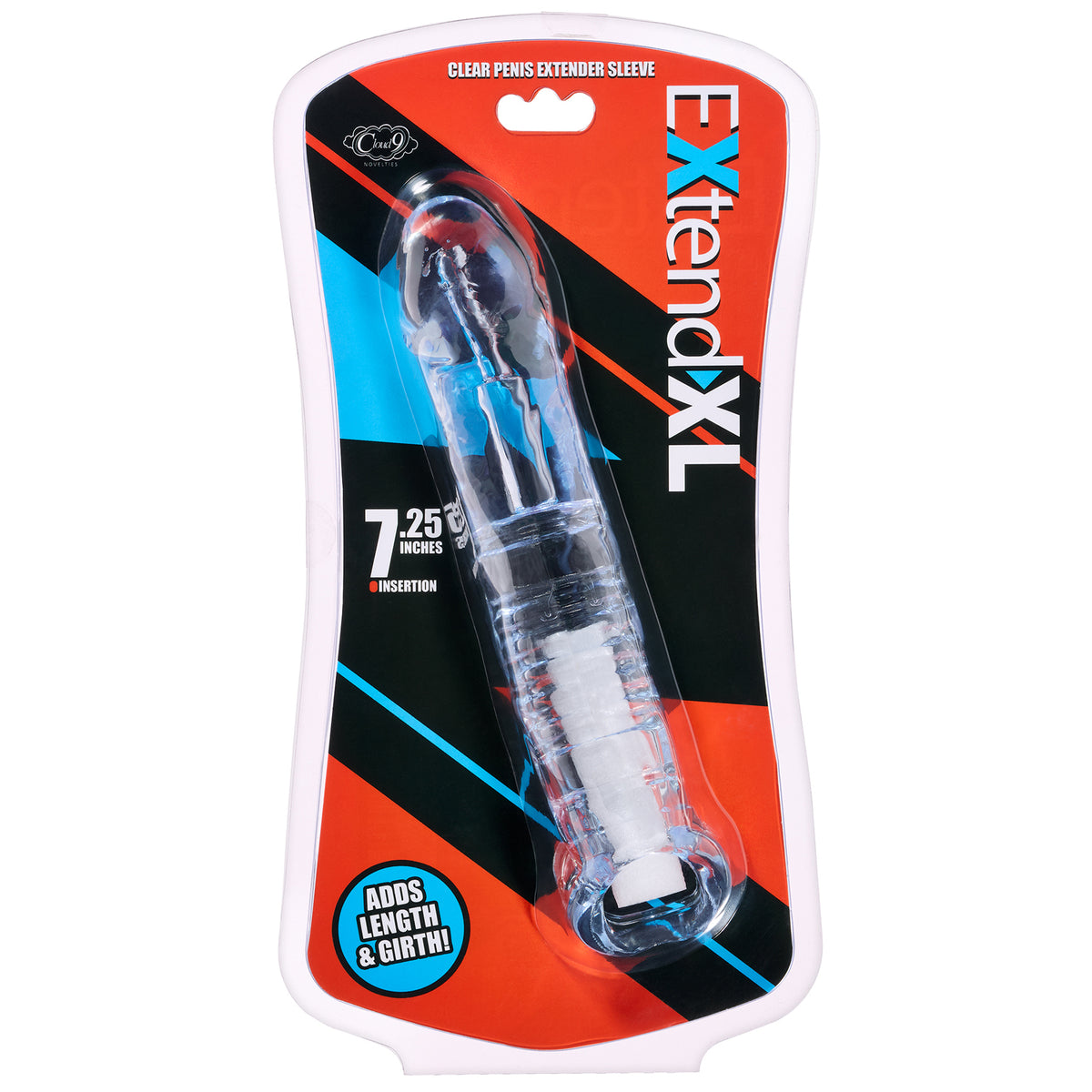 Extend XL Penis Sleeve 7.25&quot; - Clear