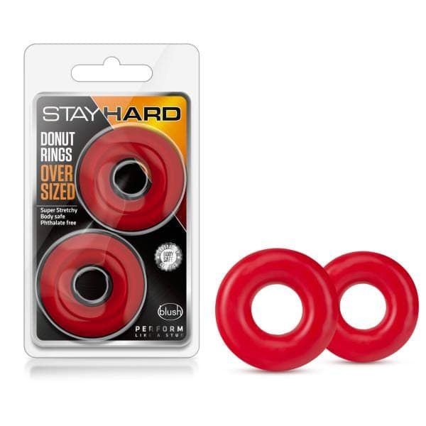 Stay Hard - Donut Rings Oversized - Red Default Title