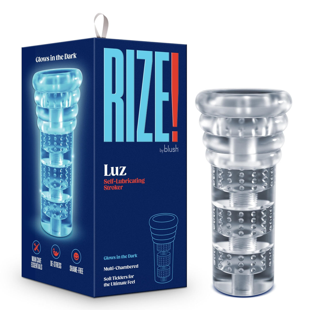 Rize - Luz - Glow in the Dark Self- Lubricating Stroker - Clear Default Title