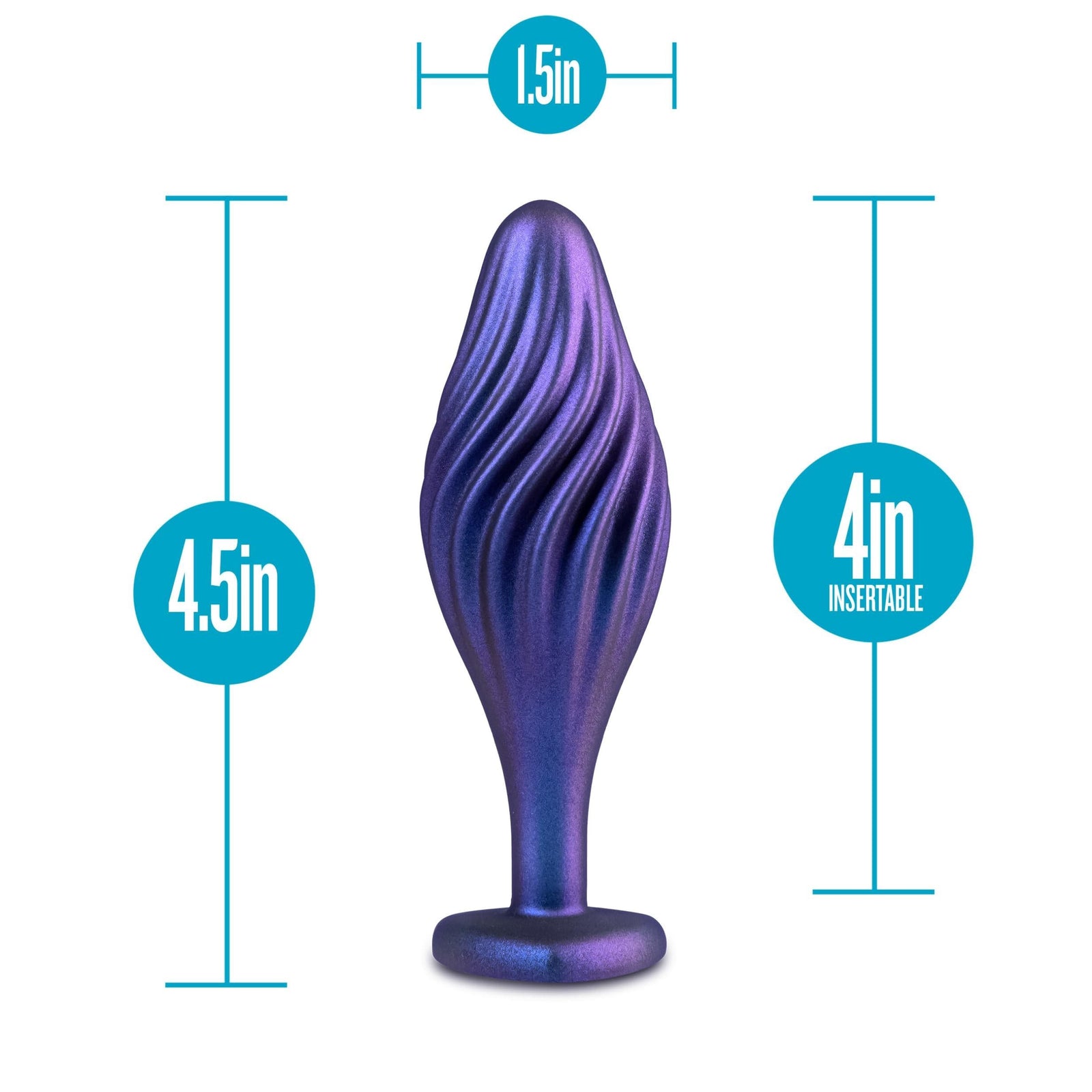 Anal Adventures Matrix - Swirling Bling Plug - Sapphire Default Title
