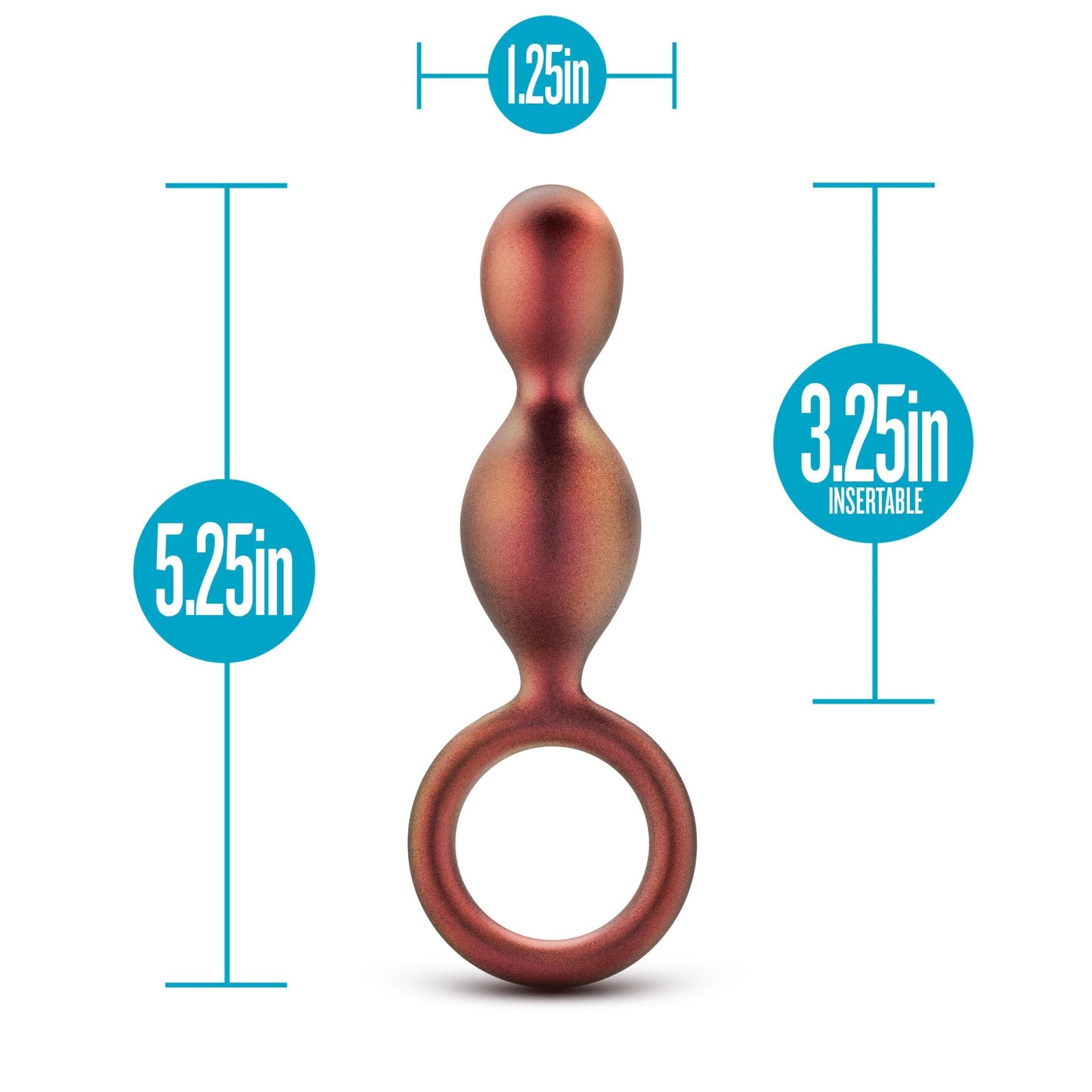 Anal Adventures Matrix - Duo Loop Plug - Copper Default Title