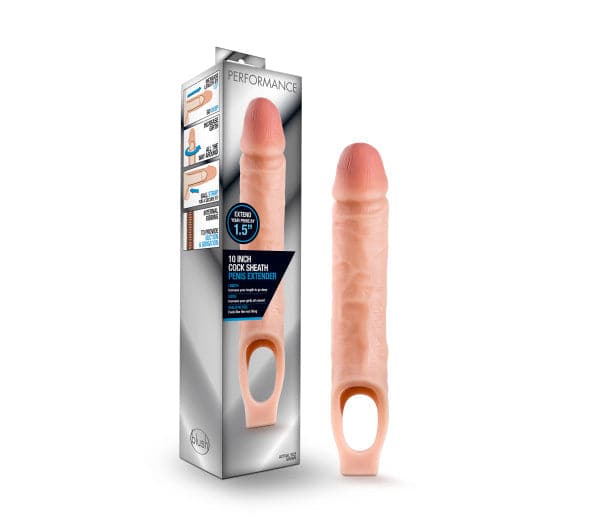 Performance - 10 Inch Cock Sheath Penis Extender - Vanilla Default Title