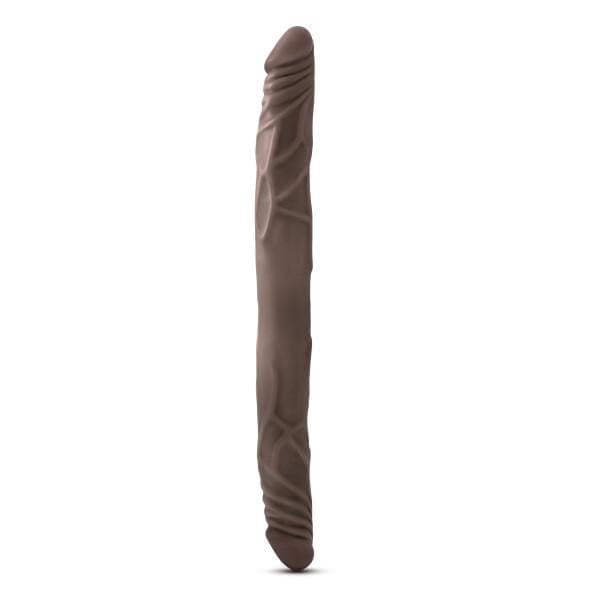 Blush Novelties   dr skin 14 inch double dildo chocolate