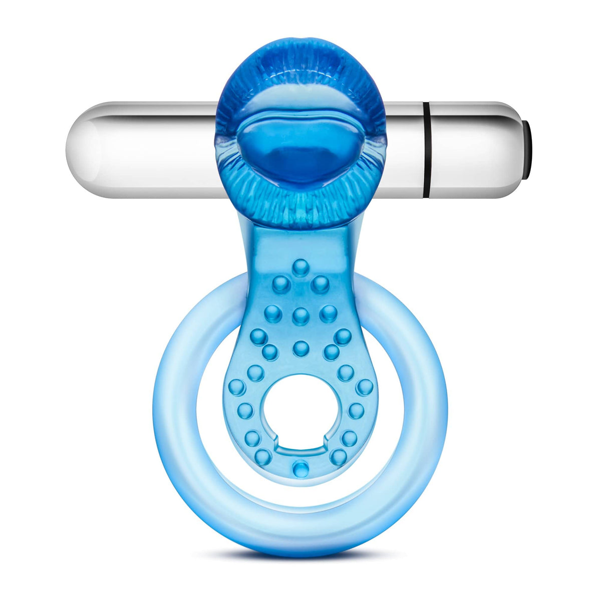 Stay Hard 10 Function Vibrating Tongue Ring - Blue Default Title