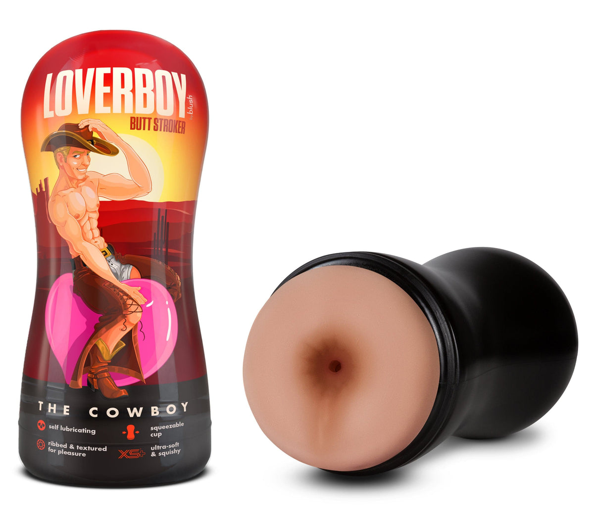 Loverboy - Cowboy - Self Lubricating Stroker - Beige Default Title