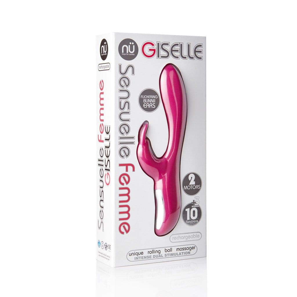 Sensuelle Femme Giselle 10+3 Function Rechargeable Rabbit Massager - Magenta Default Title