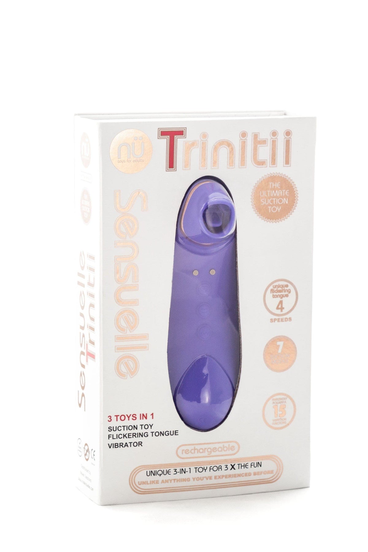 sensuelle trinitii 3 in 1 vibrator ultra violet