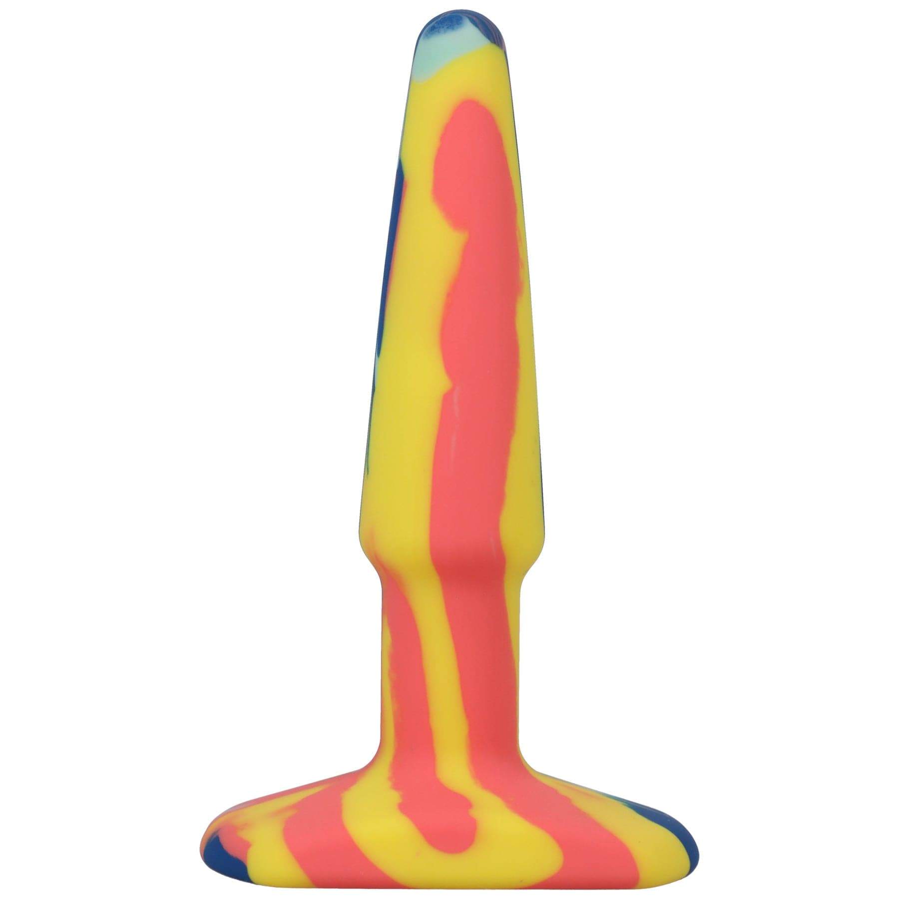 A-Play Groovy Silicone Anal Plug 4 Inch - Sunrise