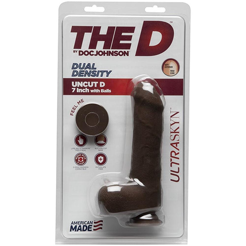 The D - Uncut D - 7 Inch With Balls - Ultraskyn - Chocolate Default Title