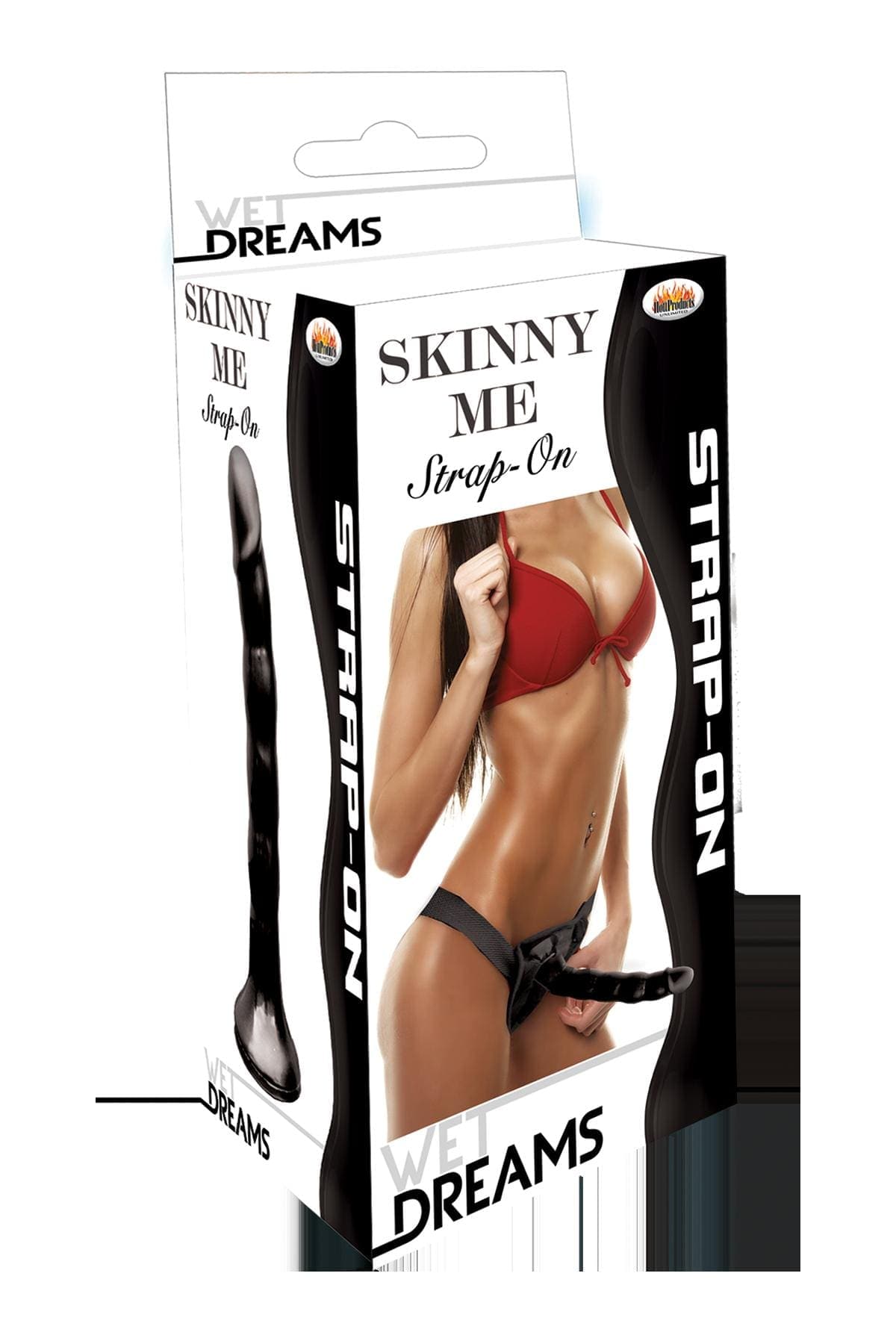 Wet Dreams Skinny Me Strap-on - Black Default Title