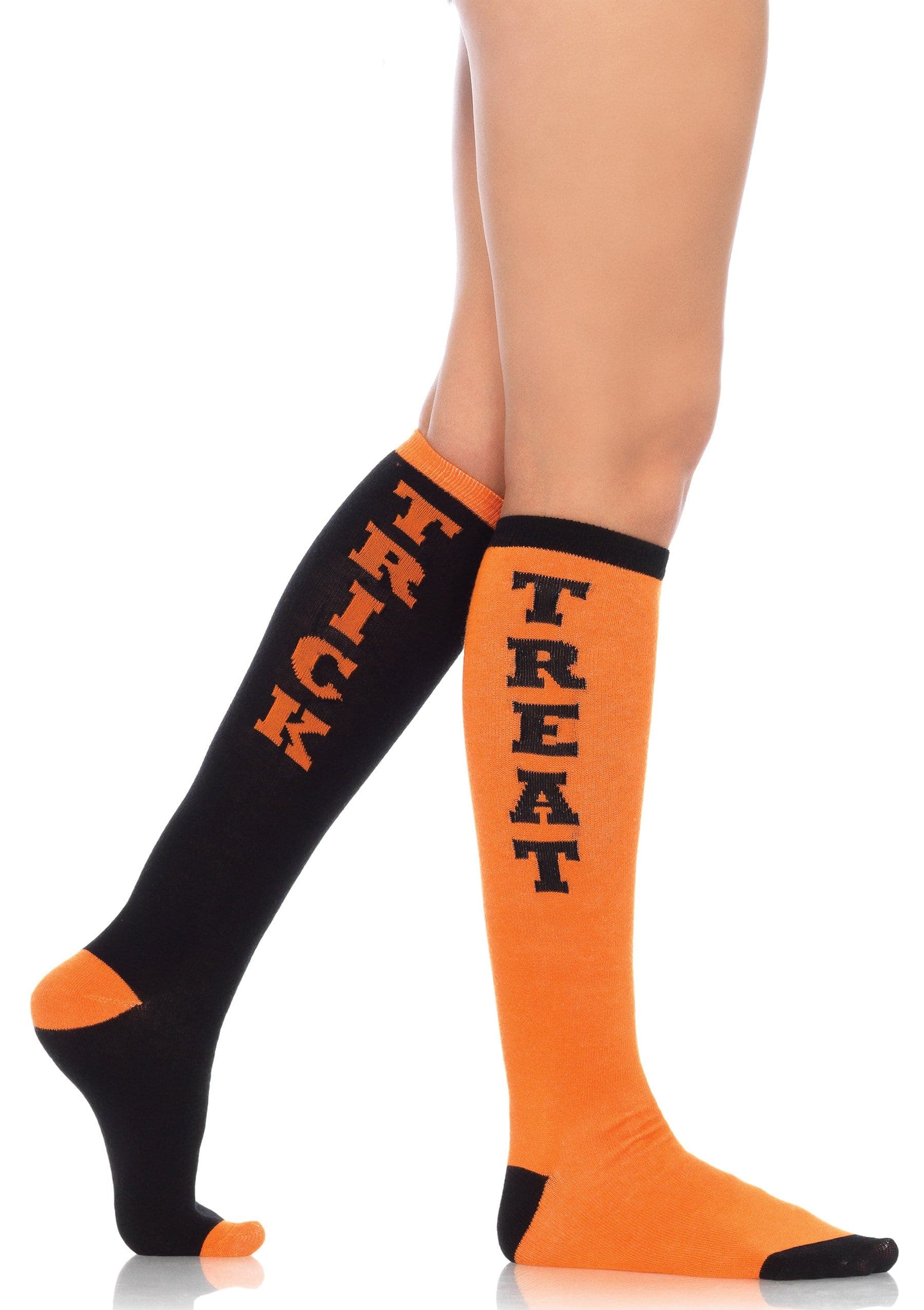 trick or treat acrylic knee socks one size