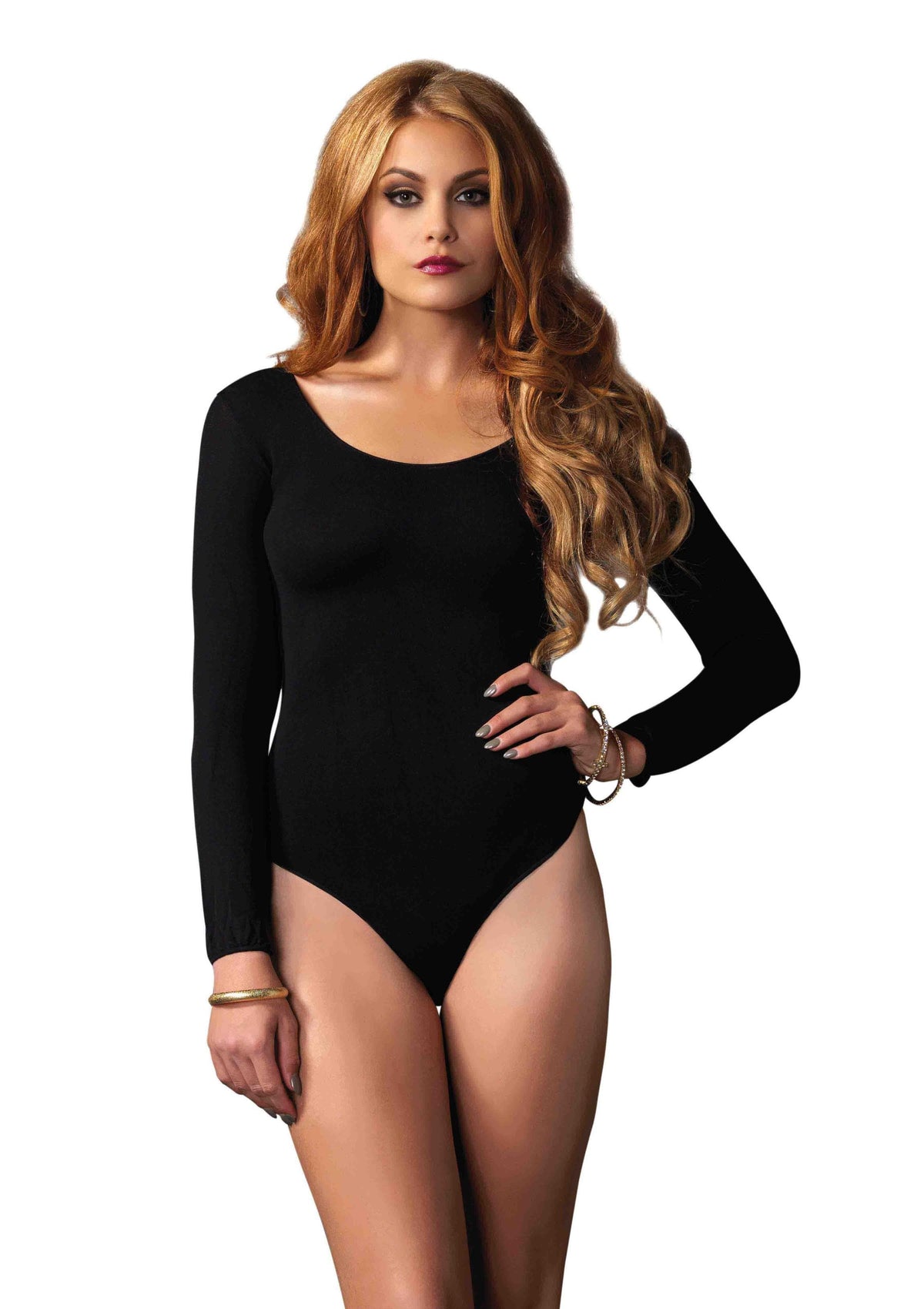 opaque bodysuit one size black