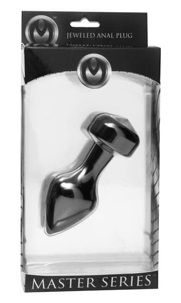 Master Series Spade Petite Jewel Aluminum Anal Plug - Crystal