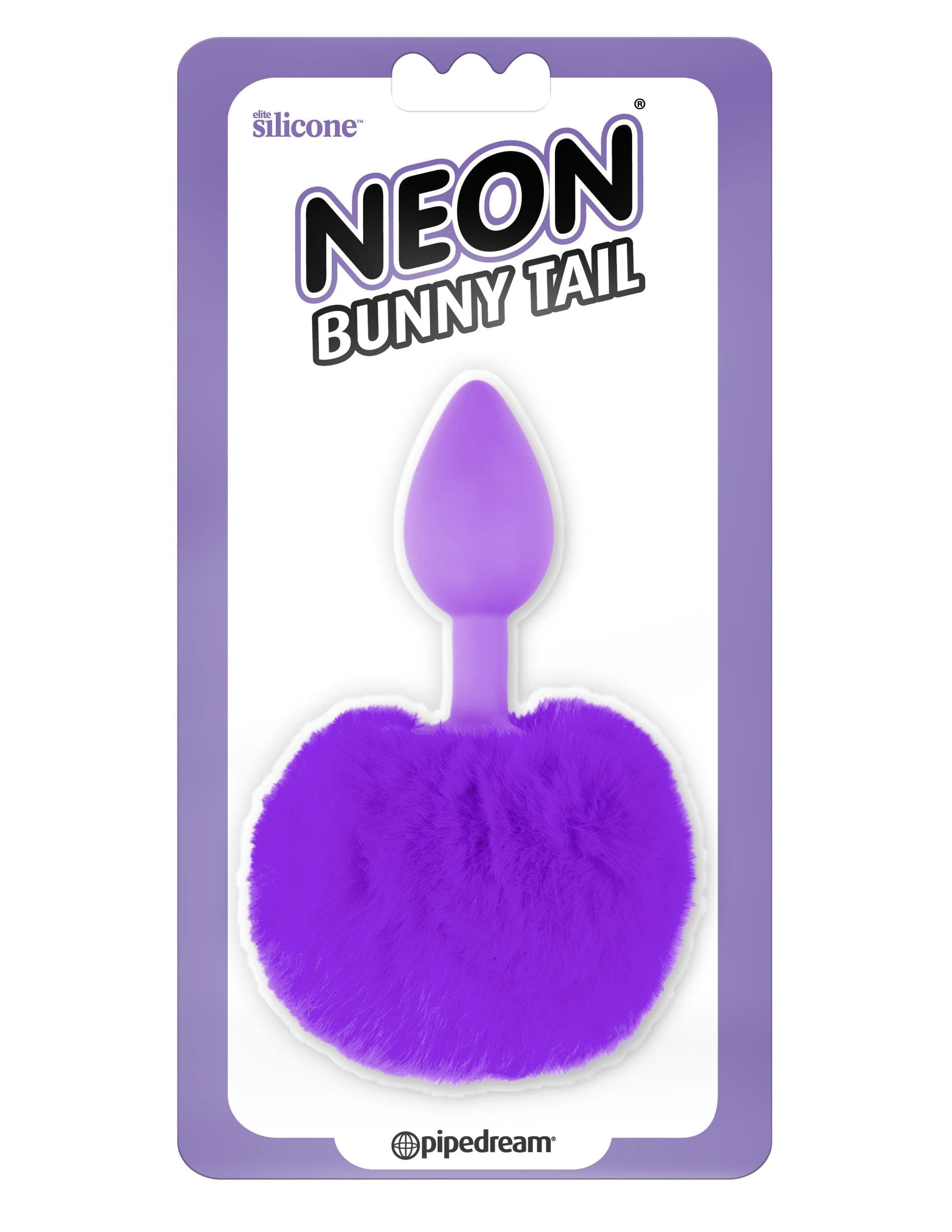 Neon Bunny Tail - Purple