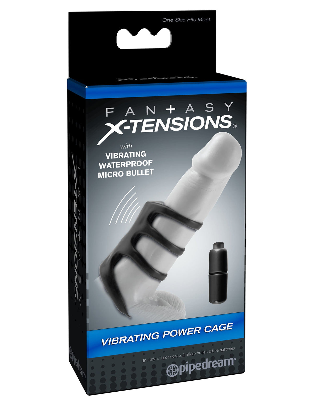 fantasy x tensions vibrating power cage black