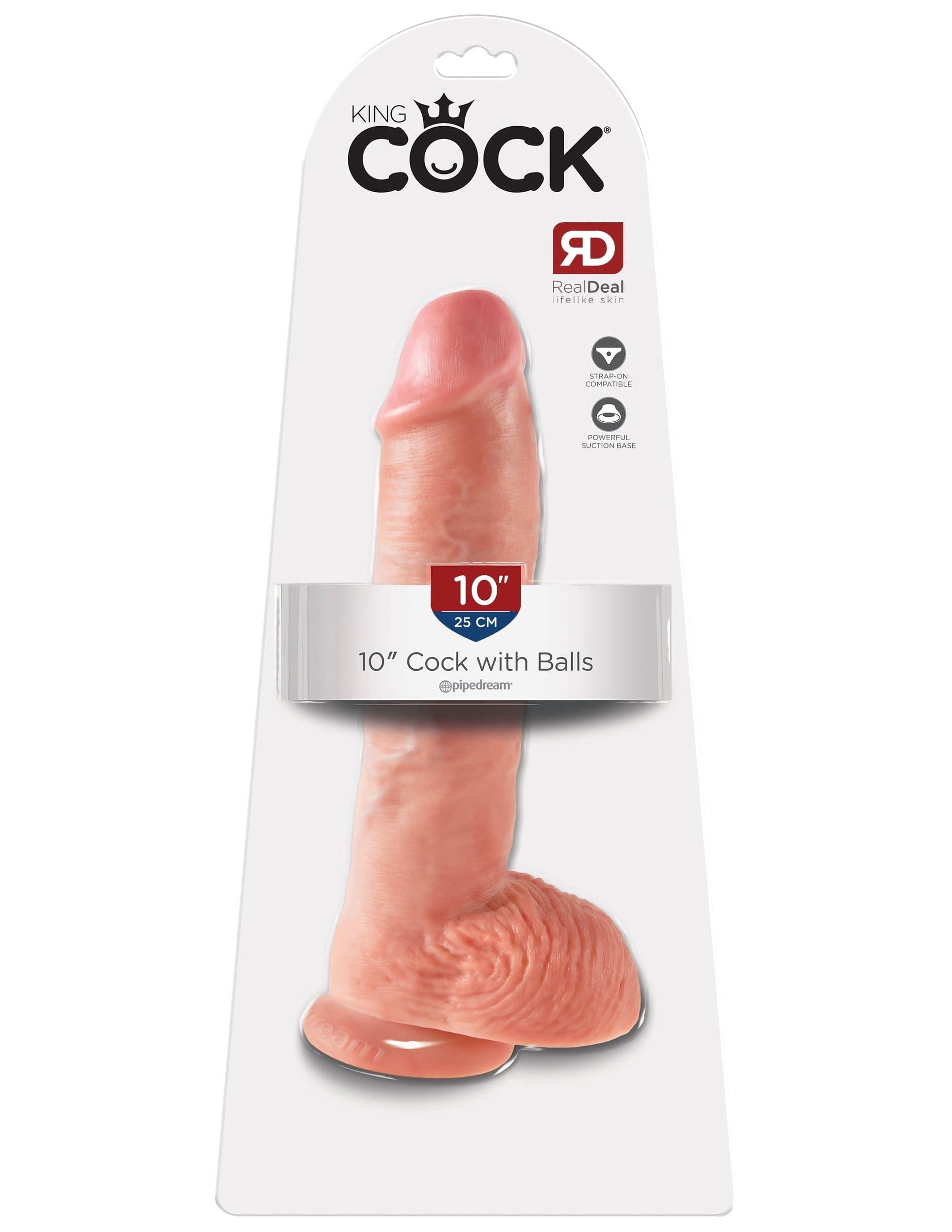 King Cock 10-Inch Cock With Balls - Flesh Default Title