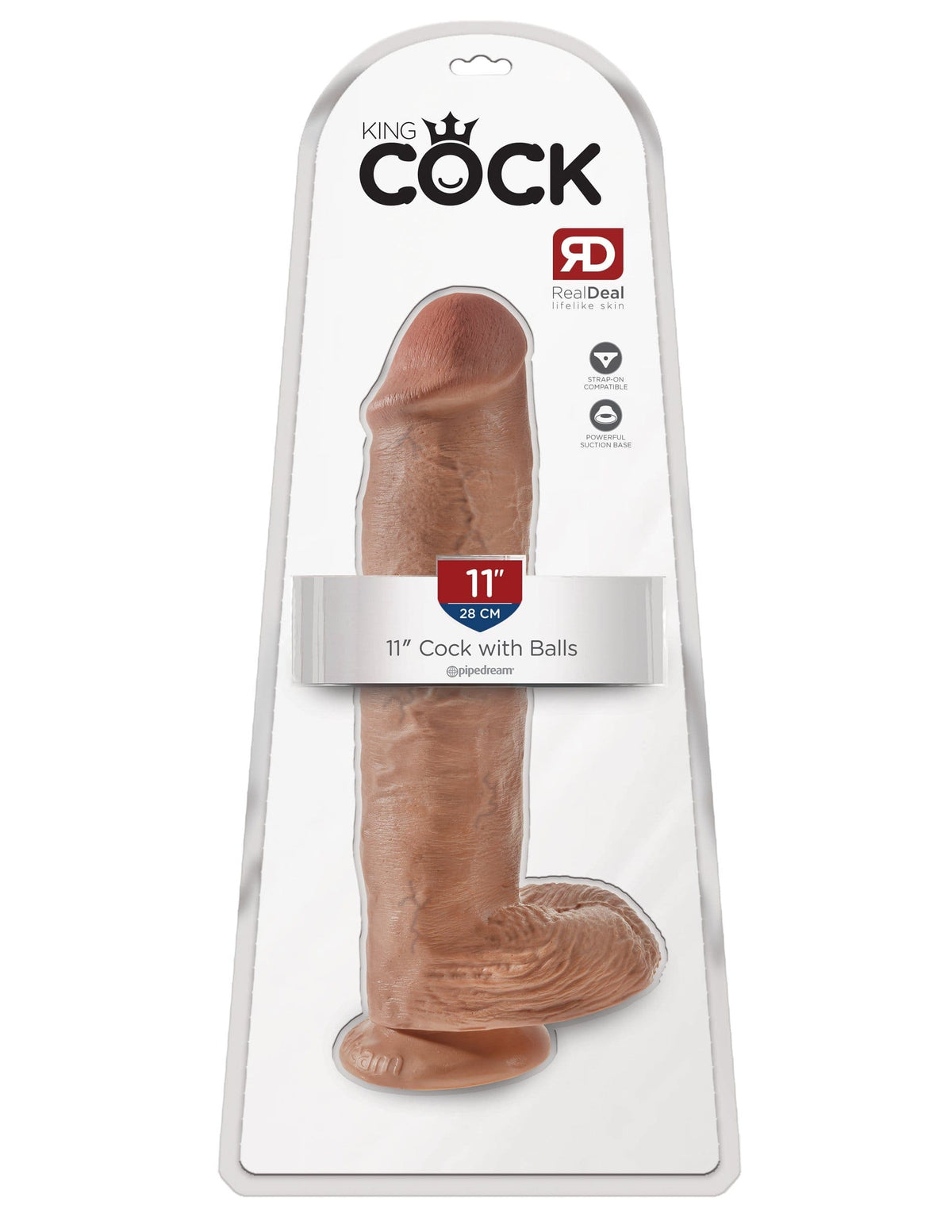 King Cock 11&quot; Cock With Balls - Tan Default Title