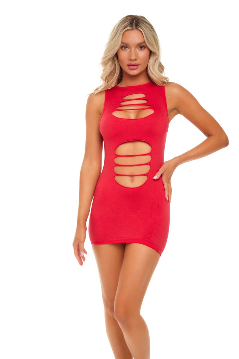 Can&#39;t Commit Dress - One Size - Red