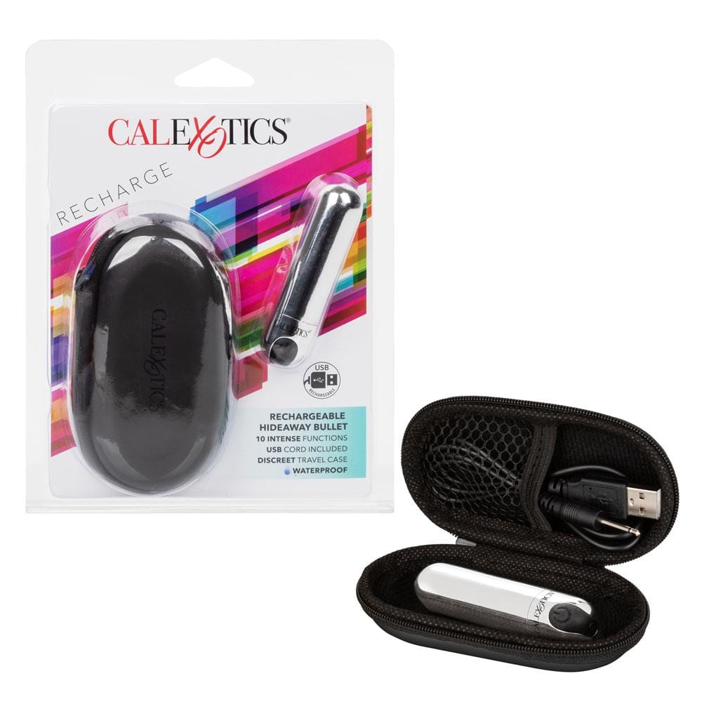 calexotics   rechargeable hideaway bullet silver