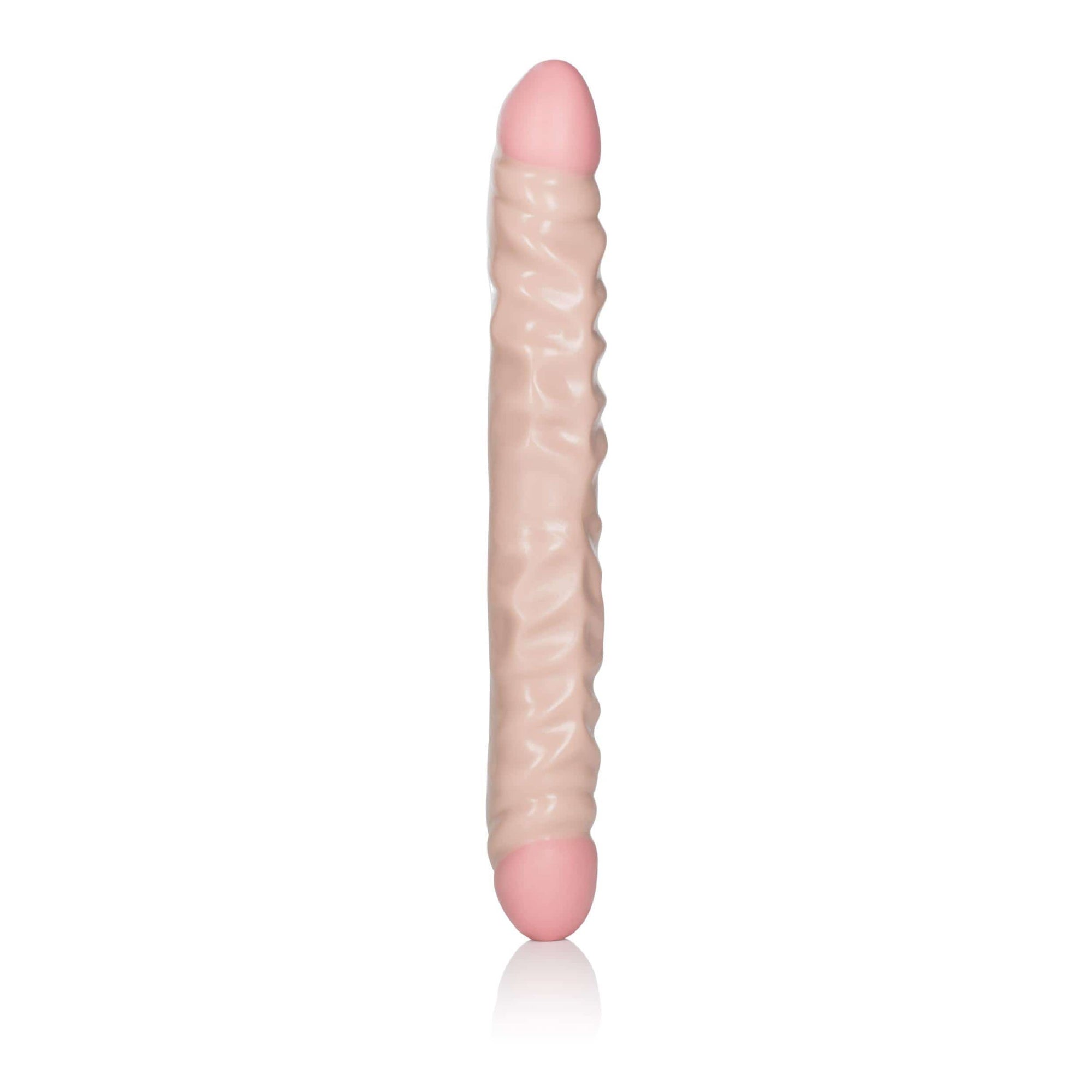 calexotics   ivory duo 12 inches veined double dong