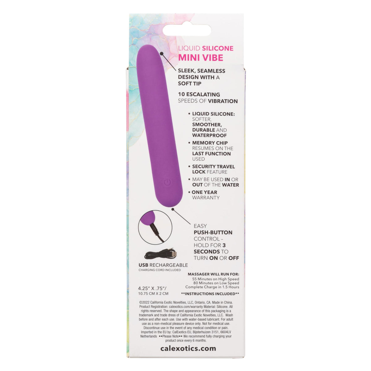 bliss liquid silicone mini g vibe purple 1