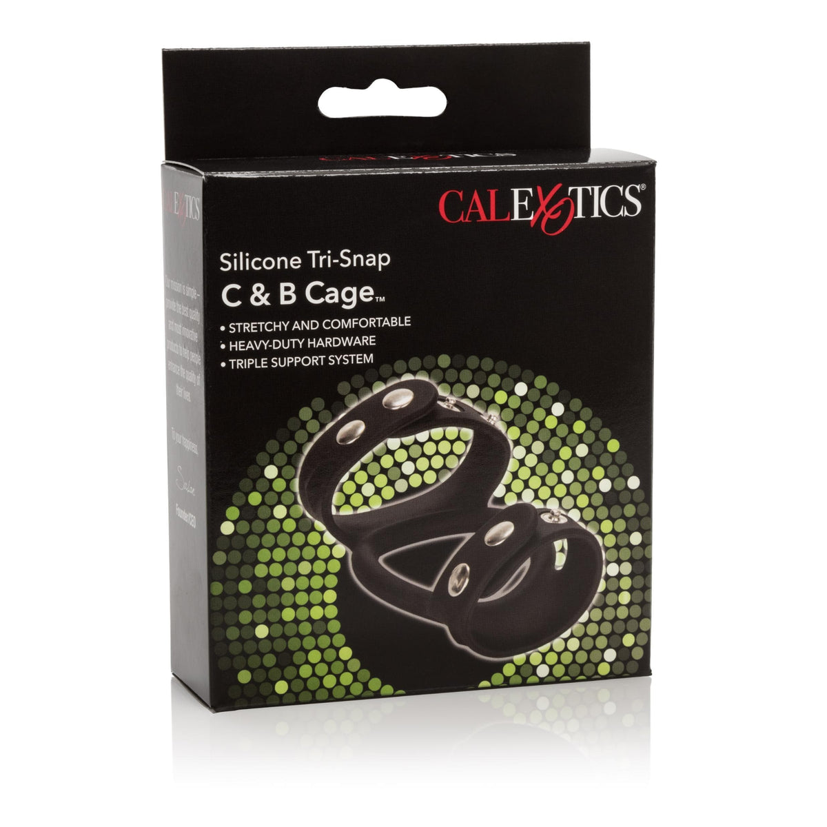 calexotics   silicone tri snap c b cage