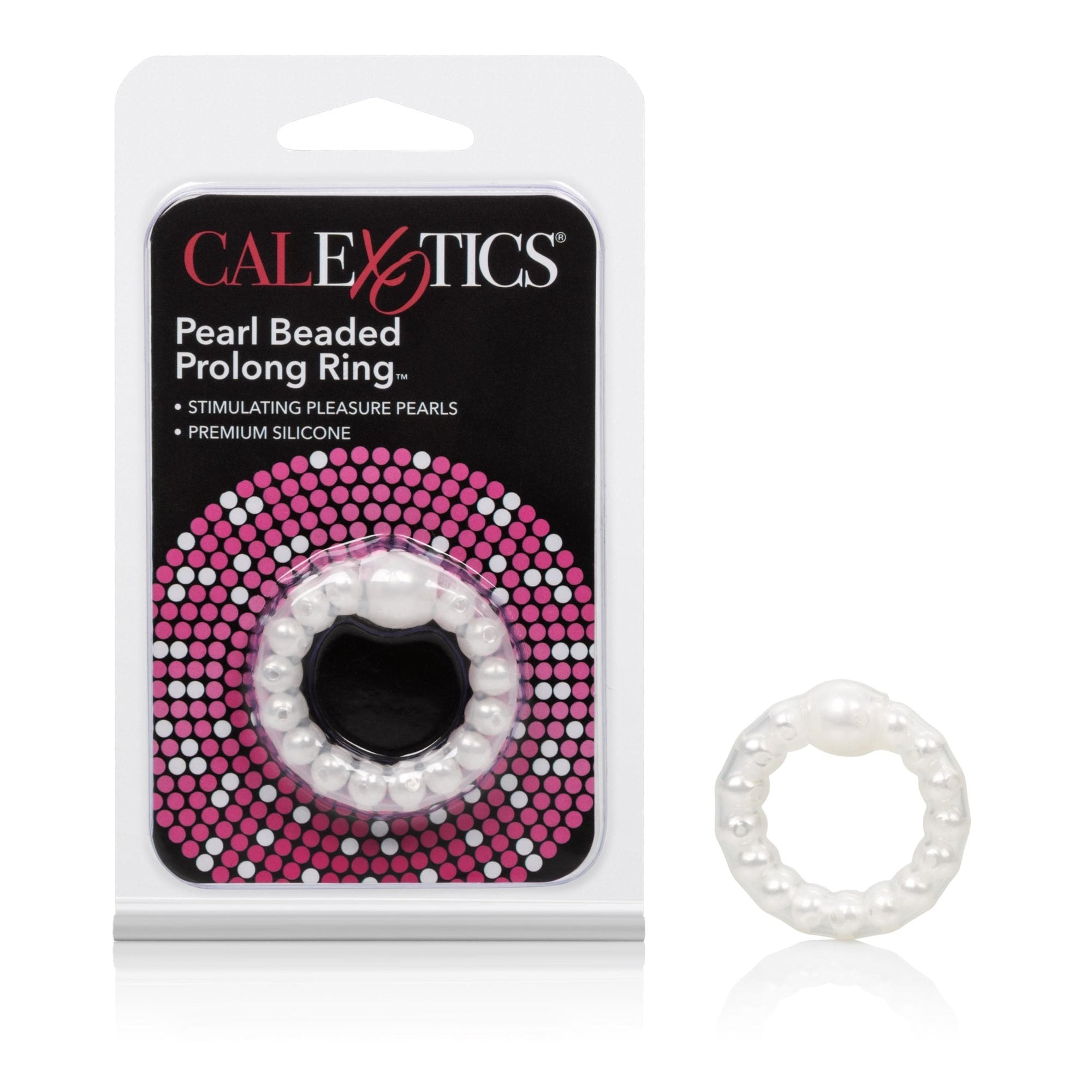 calexotics   pearl beaded prolong rings white