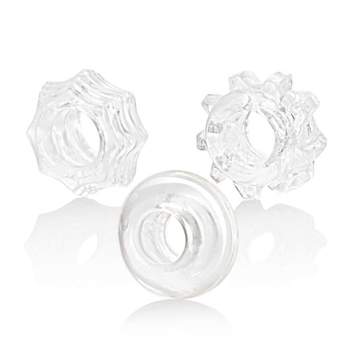 calexotics   reversible ring set clear