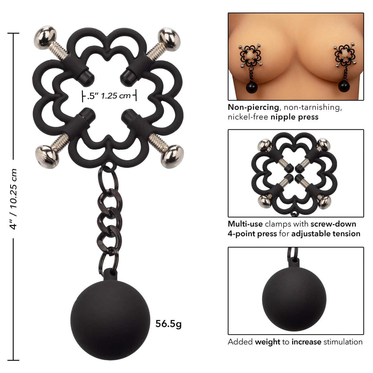 nipple grips power grip 4 point weighted nipple press